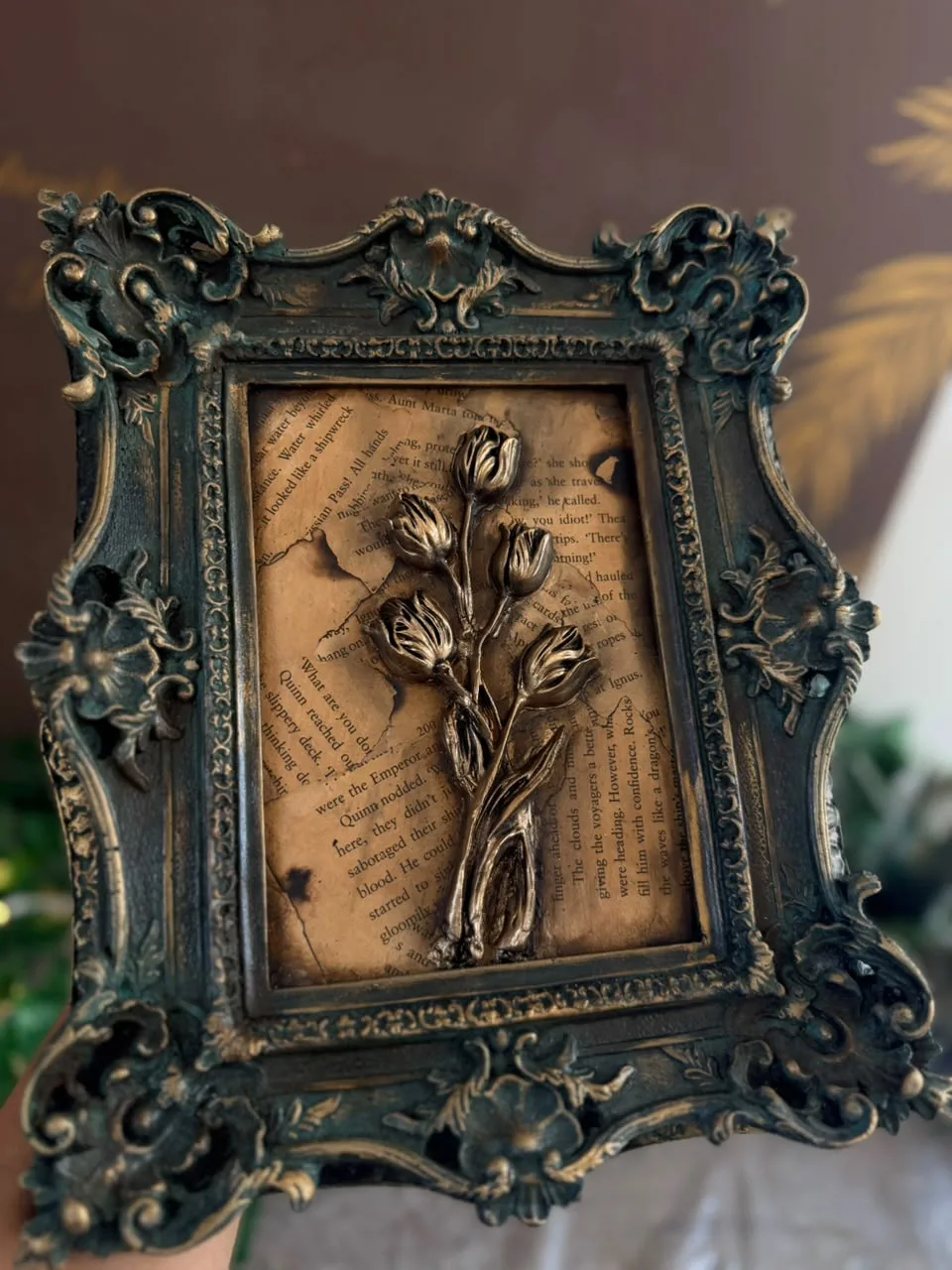 Vintage botanical Frame - Decoupage