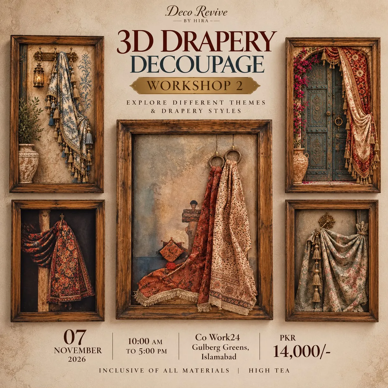 3D Drapery Workshop