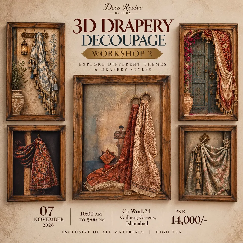 3D Drapery Decoupage Workshop - Chapter 2