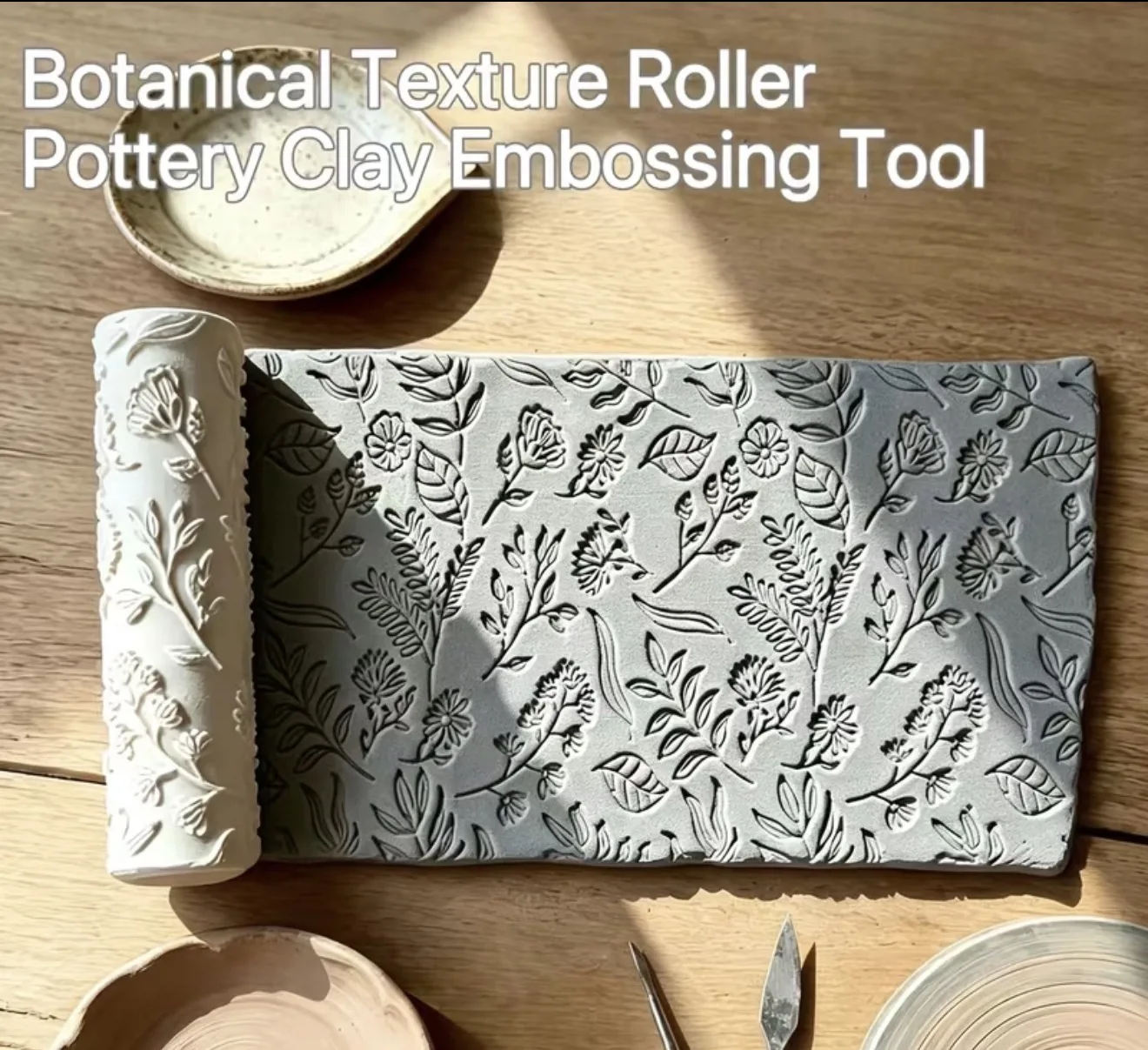 Clay ebossing roller
