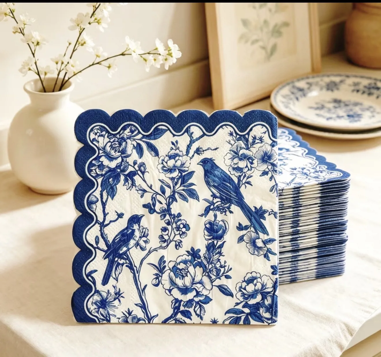 Decoupage tissue napkin